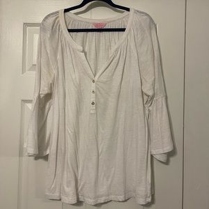 Lilly Pulitzer Teigen Top Resort white XL